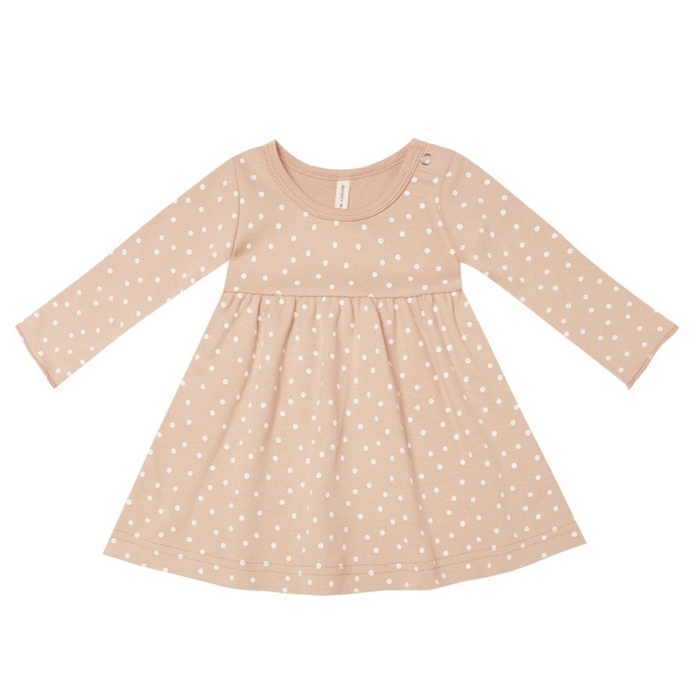 Quincy Mae long sleeved jersey dress. EUC. 2-3y